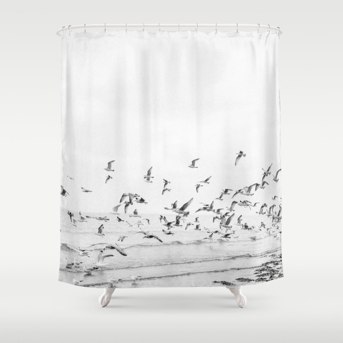 Beach Shower Curtain By Raisazwart, Coastal Beach Fabric Shower Curtain