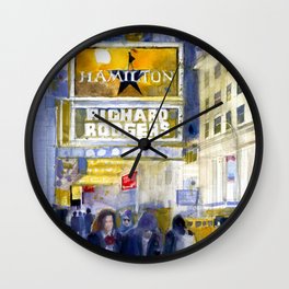 Richard Rodgers - NYC - Broadway - Theater District Wall Clock