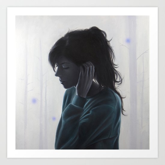 No One Said It Would Be Hard Art Print