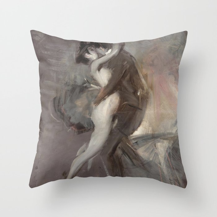 The Couple (1905) Giovanni Boldini Throw Pillow