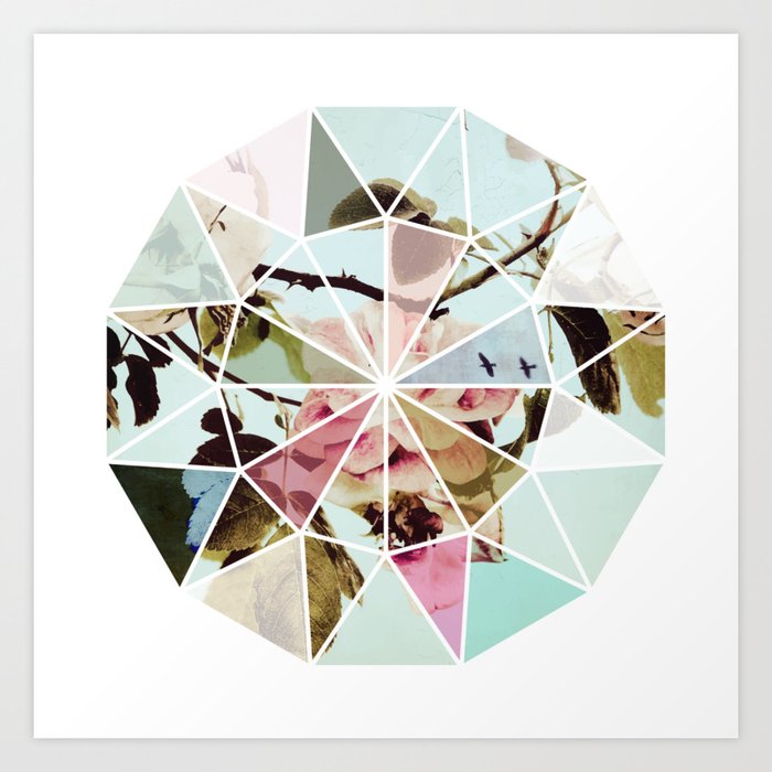 Diamonds In The Rough 1 A Beautiful Mess Art Print By Kellyletky Society6