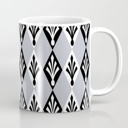 Morning Blue Diamond Argyle Pattern Mug