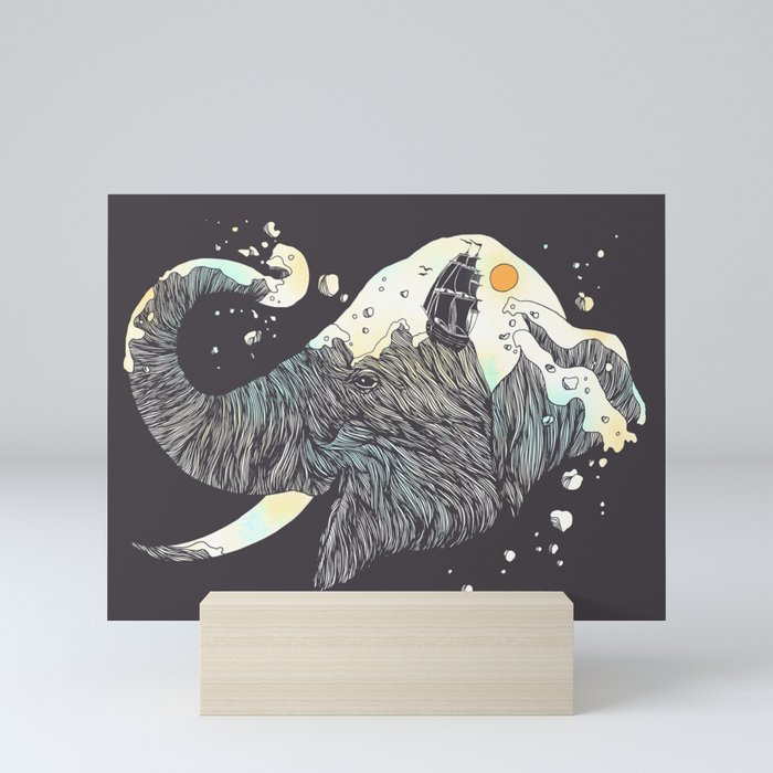 The Grey Gust and the Savage Sea Mini Art Print