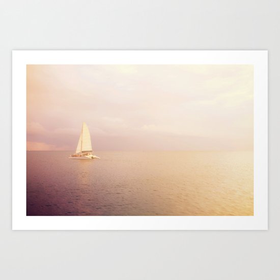 Out Across the Endless Sea Art Print