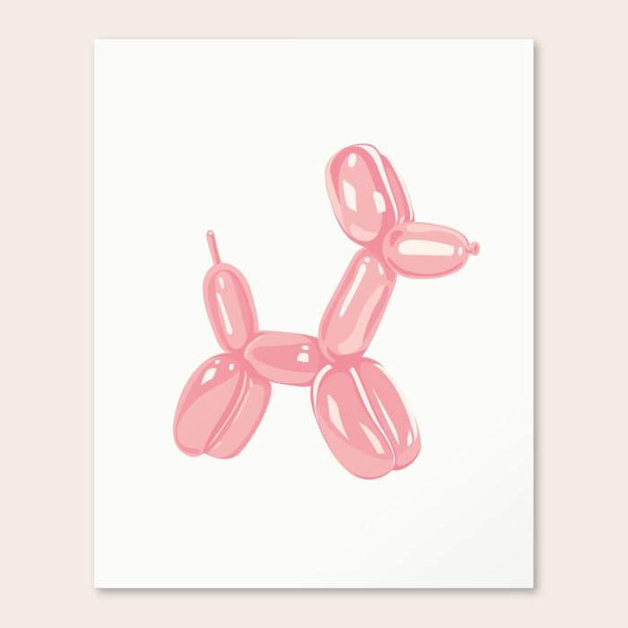 Balloon Dog Pink Canvas Print by Bajka Prints Society6