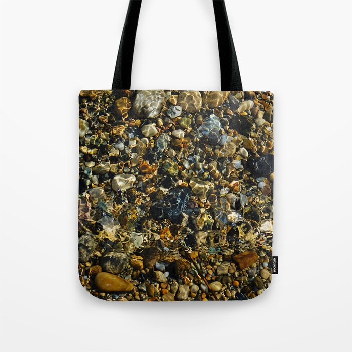 River Pebbles Photo | Nature Photography Tote Bag