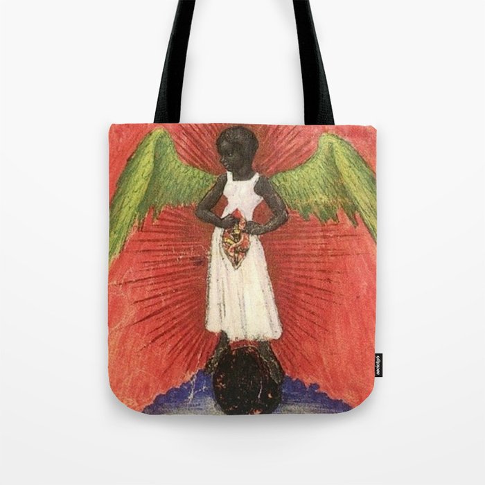 Magnificent African American Masterpiece, The Black Angel of the Lord portrait painting  Tote Bag