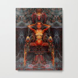 Triptych: Shakti - Red Goddess Metal Print