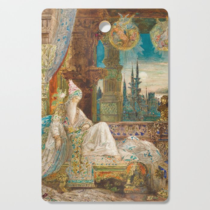 The dreaming alchemist - Gustave Moreau Cutting Board