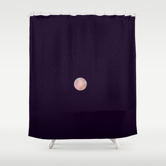 Moon art / landscape Shower Curtain