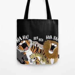 Big Cats Laughing Tote Bag