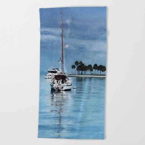 Lost In Tranquility Beach Towel
