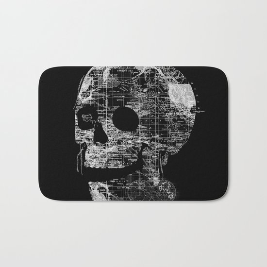 Skull Wanderlust Bath Mat