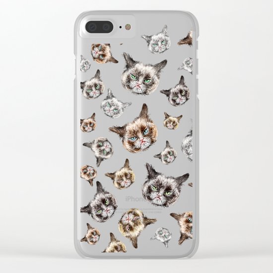 Cat Power Clear iPhone Case