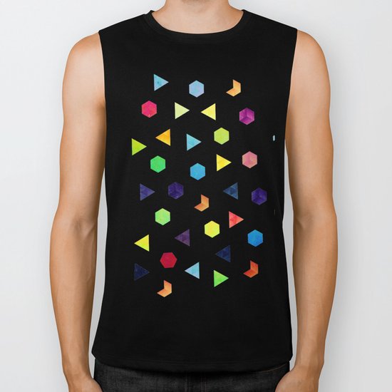 Random Geometry Biker Tank