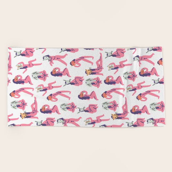 Masquerade Girls Beach Towel