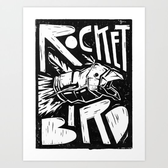 Rocket Bird Art Print