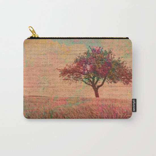 The Kissing Tree, Landscape Art Photo Collage Carry-All Pouch