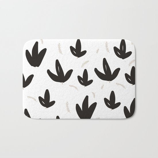 Black & White Nature Bath Mat