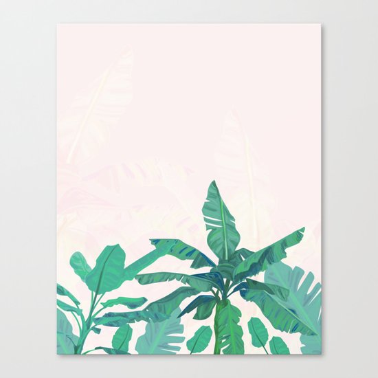 Banana leaves Canvas Print
