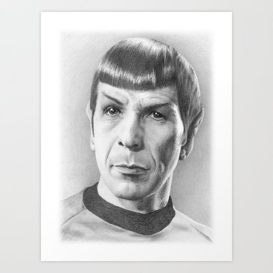 Spock - Fascinating (Star Trek TOS) Art Print