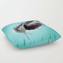 Smiling Shark Selfie Floor Pillow