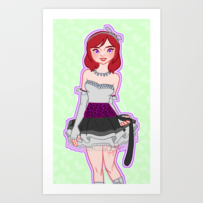 Maki Nishikino Love Live Cutie Panther Art Print By Narcissisticdreams Society6