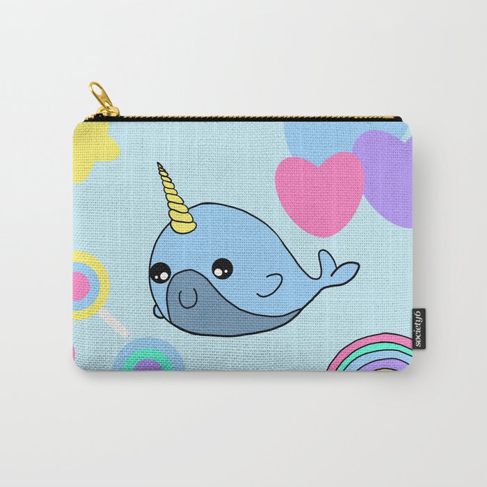 Narwhal Love Carry-All Pouch