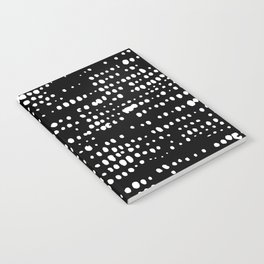 Abstract Spotted Pattern in Black and White Notebook