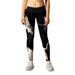 Japanese Flying Herons Leggings