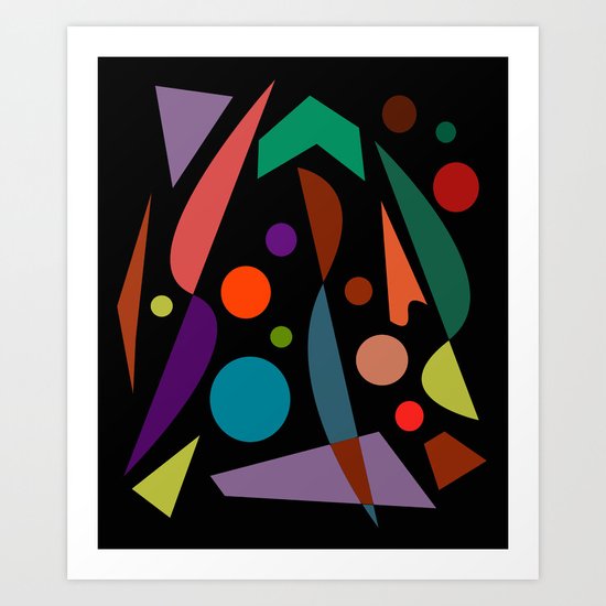 Abstract #306 String Trio Art Print