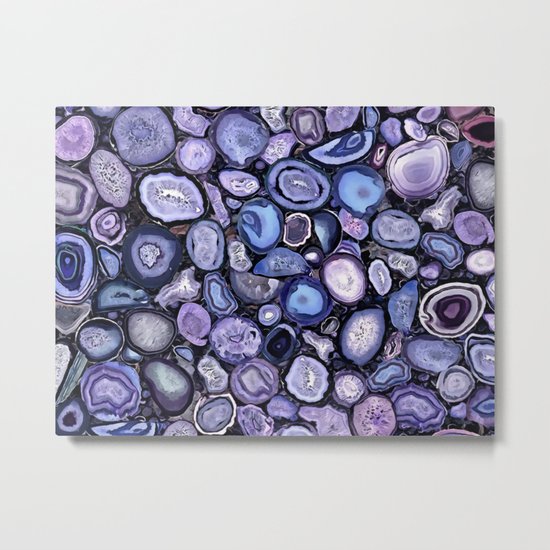 Agate crystals Metal Print