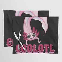 Cool Coolotl Fish Cartoon Cute Kawaii Axolotl Placemat