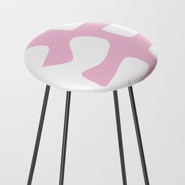 Abstract minimal plant color block 23 Counter Stool