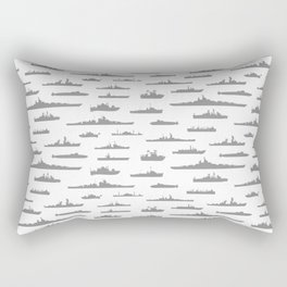 Battleship // Grey Rectangular Pillow