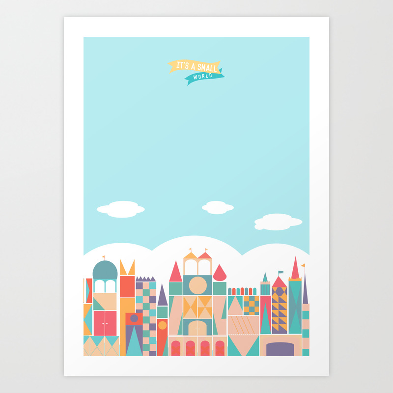 It S A Small World Art Print By Tiphainetea Society6