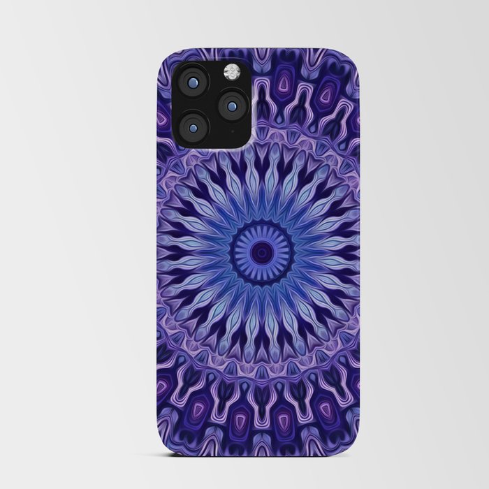 Blue & Purple Mandala iPhone Card Case