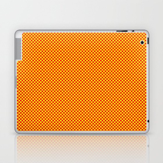 Red and yellow squares Laptop & iPad Skin