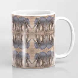 Pattern of Baby Elephants Coffee Mug