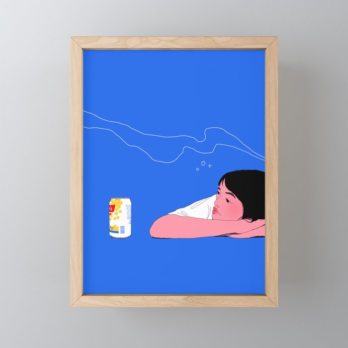 Asian Nostalgia Snacks - Soymilk Framed Mini Art Print