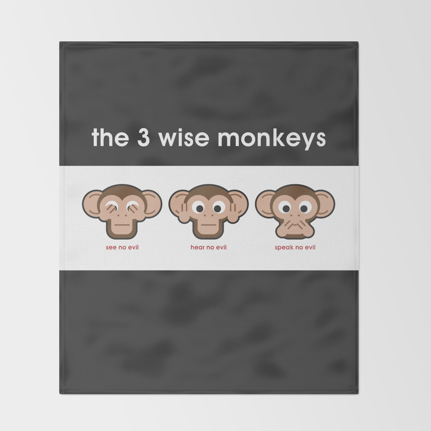 The 3 Wise Monkeys Throw Blanket By Hendersongdi Society6 Download these 3 wise monkeys background or photos and you can use them for many purposes, such as banner, wallpaper, poster background as well as powerpoint background and website background. the 3 wise monkeys throw blanket by hendersongdi