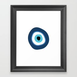 Evil Eye Illustration Framed Art Print