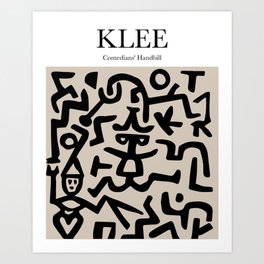 Klee - Comedians' Handbill Art Print