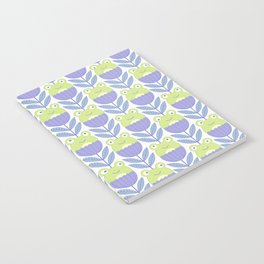 Cute Frogs Lilac Notebook