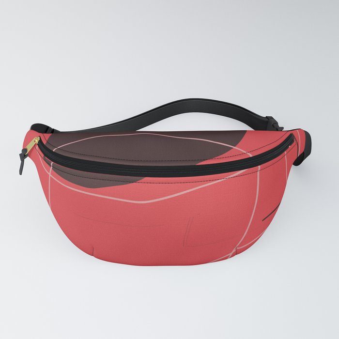 color field - red black white Fanny Pack