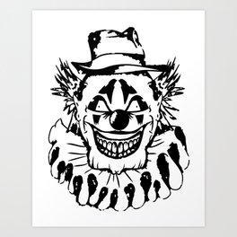 Evil Clown Art Prints For Any Decor Style Society6 Originally created for adobe software advertising. evil clown art prints for any decor