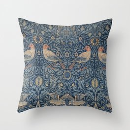William Morris Bird Pattern Throw Pillow