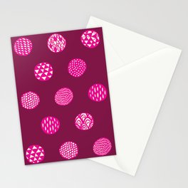 Patterned Dots Stationery Cards