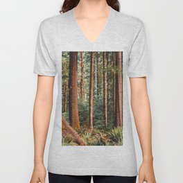 Forest on the Oregon Coast | Nature Photograpy | Cannon Beach  V Neck T Shirt