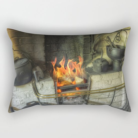 Olde Kitchen Fire Rectangular Pillow